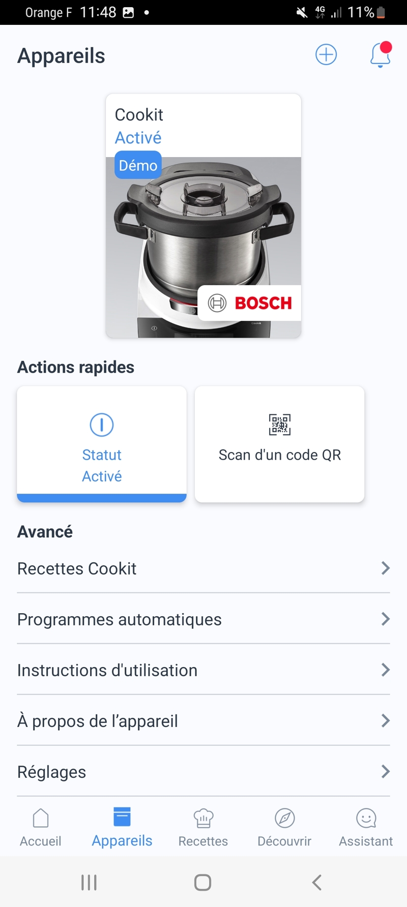 Application Bosch home connect
